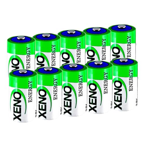 LCCJYHJFFHH «10 Pack» 19000mAh 3.6V XL-205F D Std Lithium Thionyl Chloride Battery for Xeno Energy Lithium Battery XL-205F Battery
