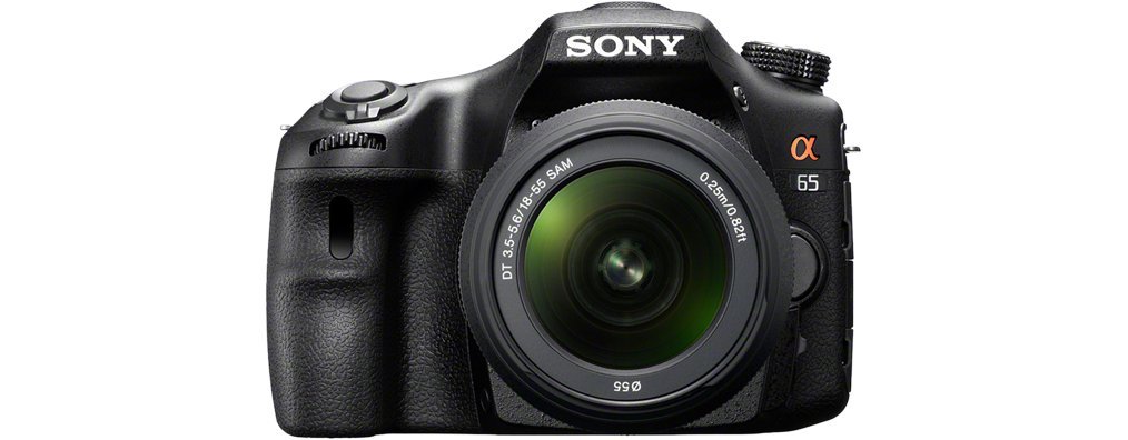 Sony SLT-A65VK SLR-Digitalkamera inkl. 18-55mm Objektiv schwarz