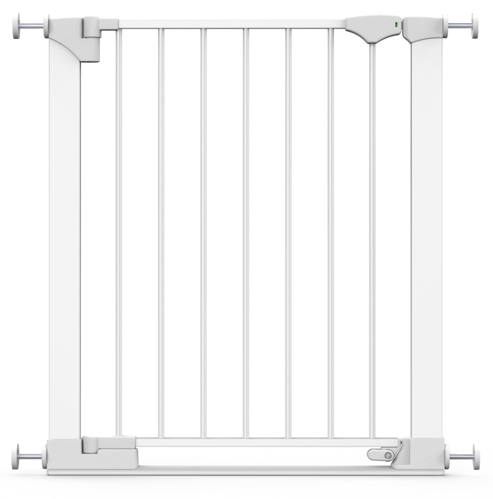 Safetots SafeStep Treppenschutzgitter ohne Bohren Weiß – Maximale Sicherheit für Babys & Haustiere – Visuelle Schließkontrolle – Beidseitig öffnend – Komfortables Tür- & Treppengitter 68cm - 75cm