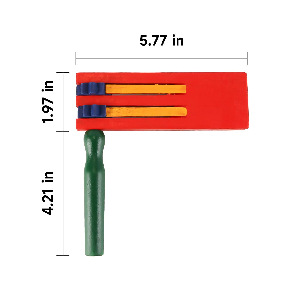 Laroal Wooden Soundboard Wooden Hand Clappers Wooden Ratchet Noise Makers Traditional Prank Clapper For Football Games Wood Rattle Ratchet Instrument - Image 3