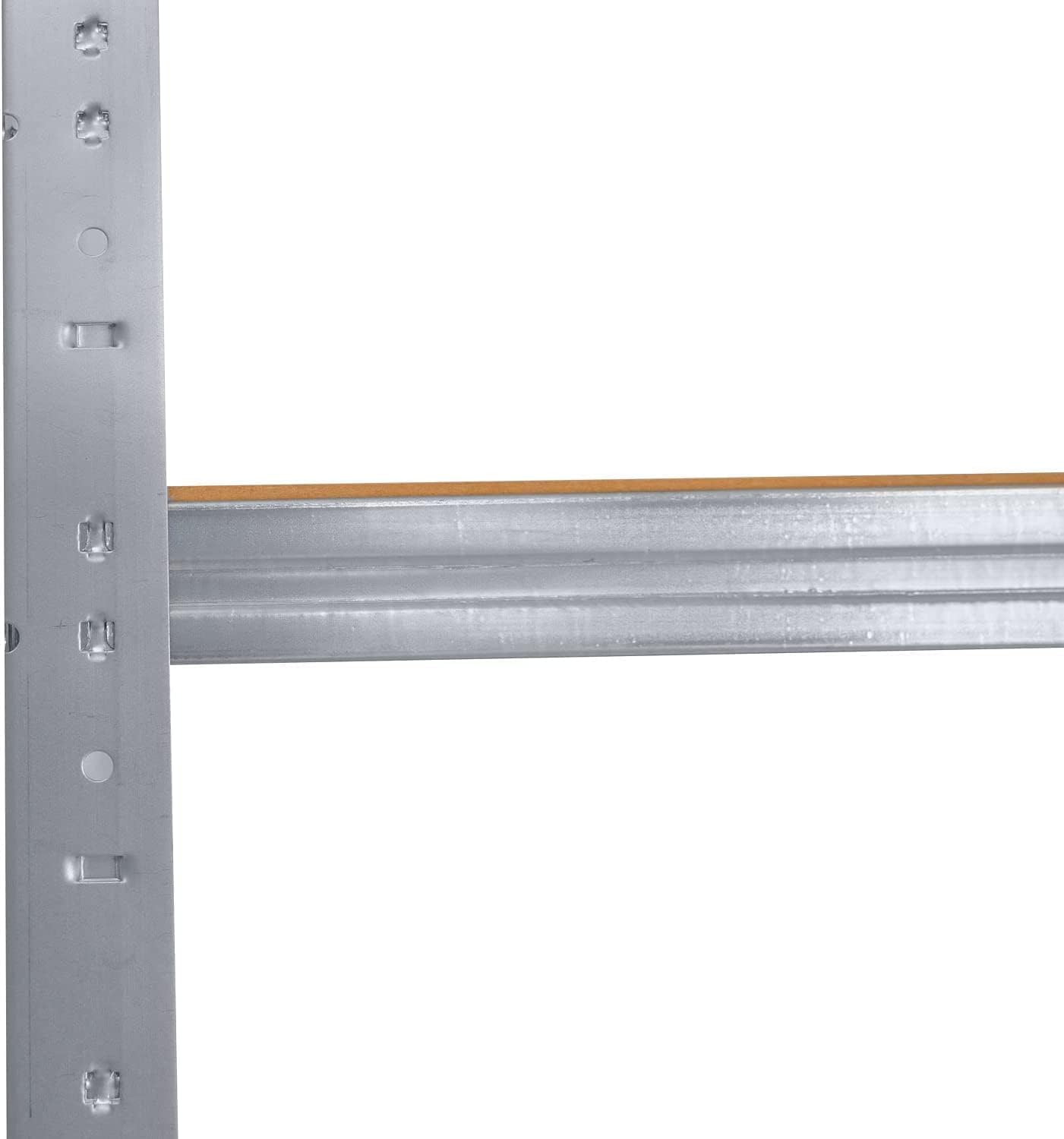 AERREGI 180X70X30 Scaffale in metallo 5 ripiani per carichi pesanti zincato con 100kg capacità di carico/per garage per ripostiglio o officina