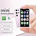 Longben Mini Smartphone Unlocked Cell Phone 3.0 Inch Android 3G Small Mobile Child Quad Core Small Phone Dual SIM 2+16GB (Pink)
