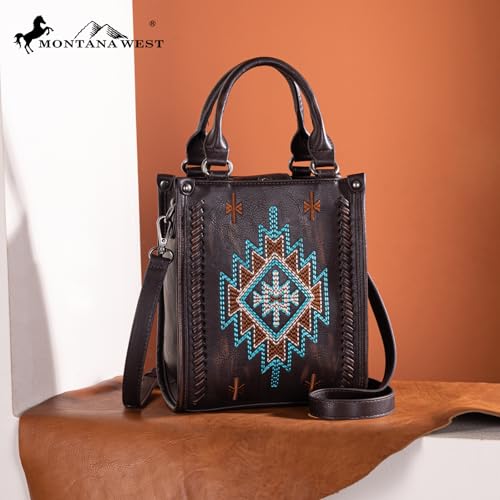 Image of Montana West Western Women's Crossbody Handbag Ladies Crossbody Bags for Women Designer Top Handle Handbags