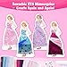 Poke-in Fashion Designer Kit for Girls, No-Sew DIY Craft Toys with 6 EVA Mannequins & Real Fabric, Safe & Non-Toxic Creative Dress Up Activity, Mess-Free Arts and Crafts Gift for Girls Age 5-12