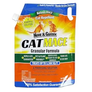 Cat MACE 6lb Granules, Repellent Outdoor to Keep Cats Away, for Yard, Garden, & Plants, No-Dig Deterrent and Training Tool, Safe to Use Around People, Pets, & Landscape