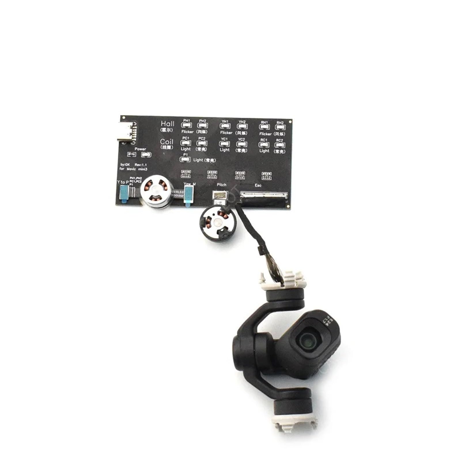 For Mini 3/3 Pro / 4 Pro Drone Gimbal Motor Test Board for DJI Mini 3 Pro Yaw Roll Pitch Motor Empty Gimbal Test Device Repair Parts