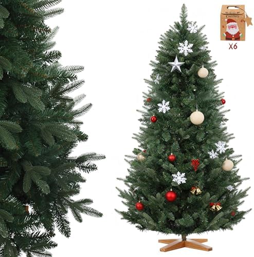 DEWINNER Sapin de Noël Artificiel 180 cm-Certifié FSC®- Parfaite ...