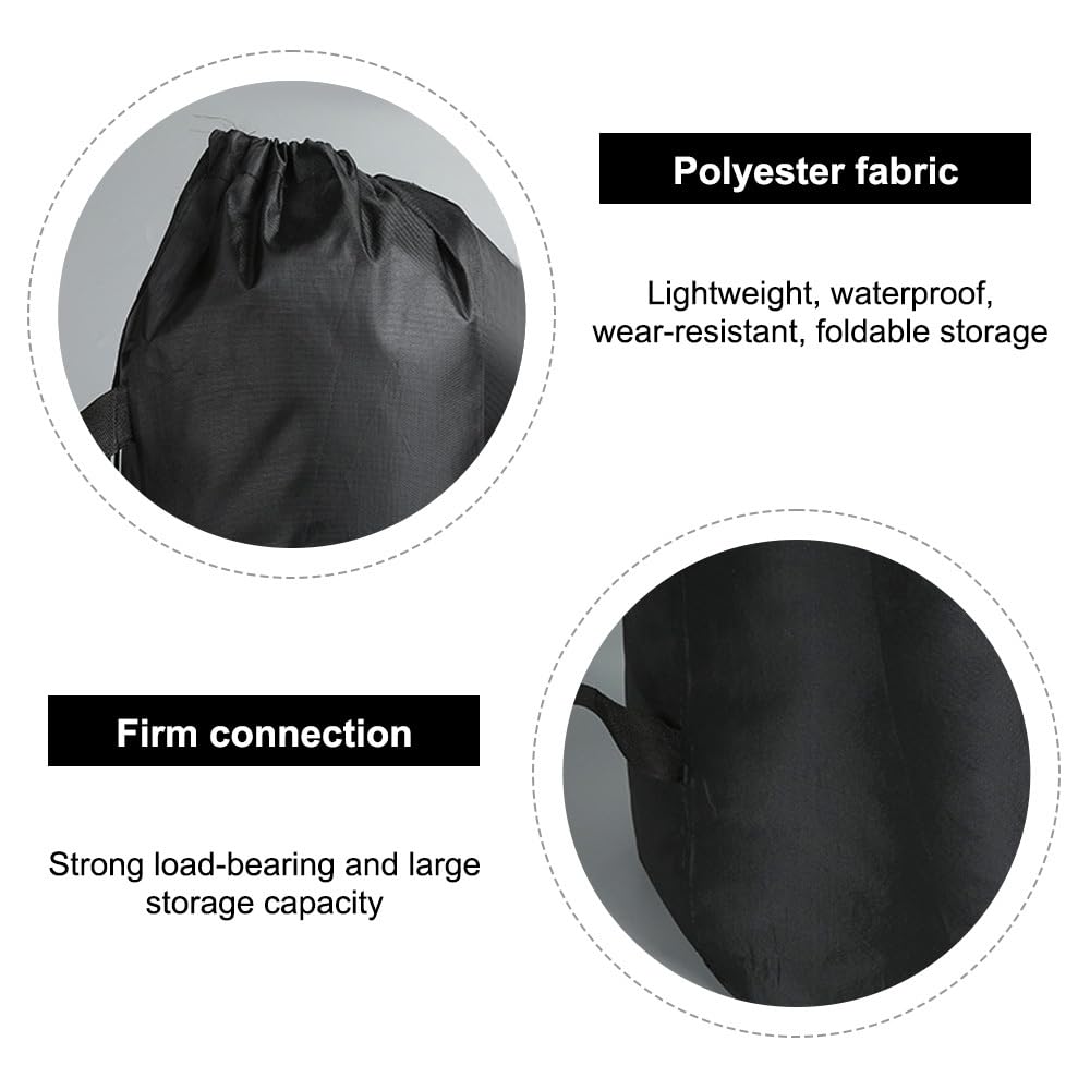 MiOYOOW Bolsa de transporte para silla, 2 bolsas de almacenamiento plegables para silla de camping con cordón y asa para guardar paraguas, trípodes, cañas de pescar, tapetes de yoga