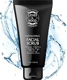Best Face Wash for Men - Lather & Wood's Face Scrub - Luxurious Exfoliating Mens Face Wash for the M