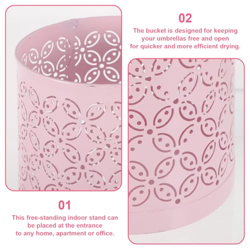 Support parapluies d'entrée en métal stable porte-canne de bureau - 4