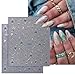 12 Sheet Star Nail Stickers 3D Self-Adhesive Nail Decals Gold Star Moon Nail Art Stickers Pegatinas Uñas Love Heart Sun Nail Supplies Nail Art Design Decoration Accessories