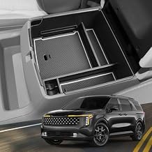 Compatible with 2025 Kia Carnival Center Console Organizer for Kia Carnival 2025 Accessories, Console Tray for 2025 Kia Carnival MPV LX/LX Seat Package/EX/SX/SX Prestige Middle Console Storage Tray
