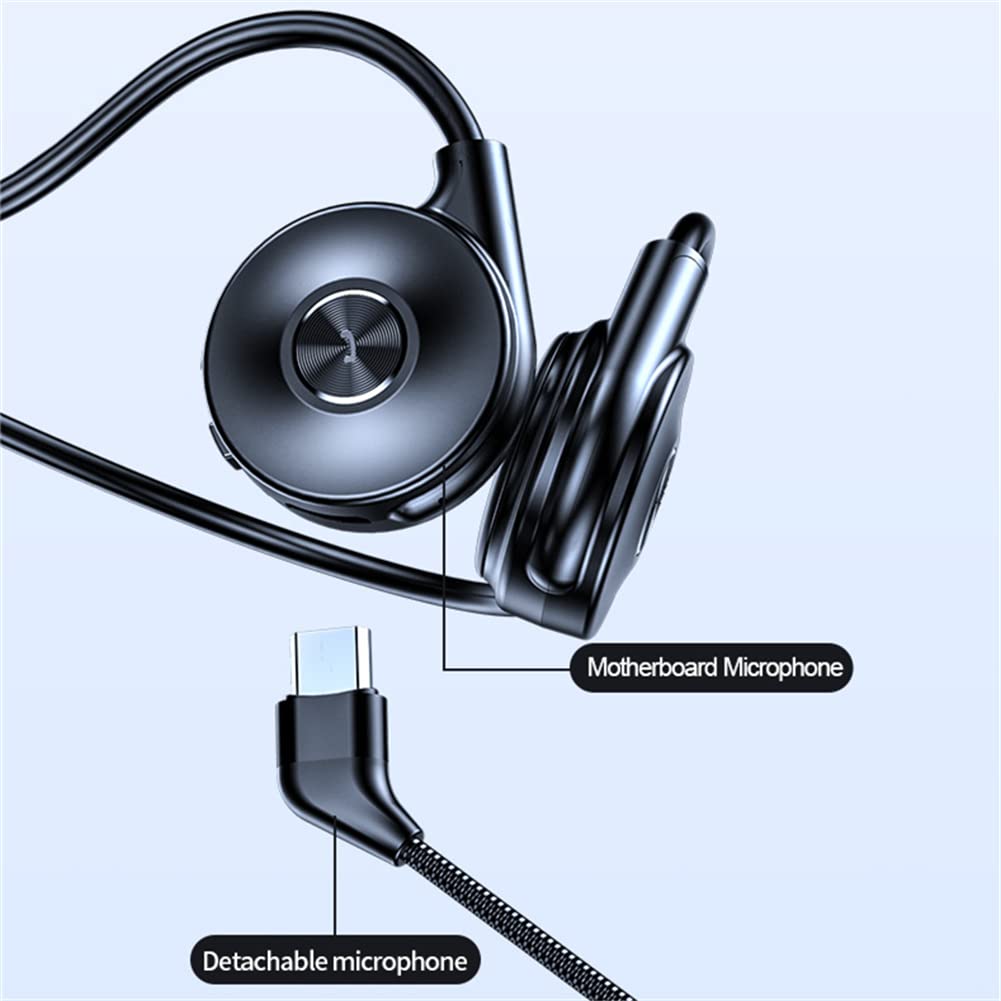 Bezprzewodowe słuchawki do przewodzenia kości, bezprzewodowe zestawy sportów sportowych Bluetooth 5.0, IP5 wodoodporna, do uruchomienia, podróży, biurowca domowego,Red