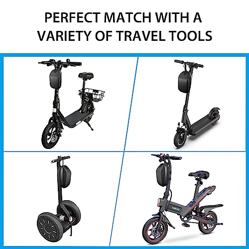 Scooter Handlebar Bag for Electric Scooter Adult, Front Hanging Bag Large Capacity Durable EVA Waterproof Bike Bag Front Storage Bag Electric Scooter Accessories - Image 6