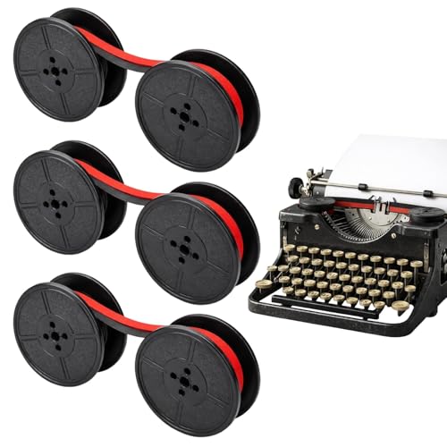 Cinta de escribir para máquina de escribir, 3 unidades, cinta para máquina de escribir mecánica, máquina de escribir Olympia, ideal para la creación profesional de documentos y trabajos académicos