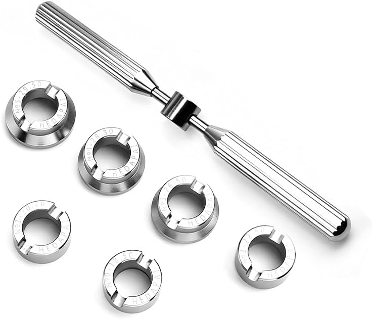 Alloy Steel Watch Case Opener Kit with Wrench, Professional Watch Back Remover Tool, Easy to Use for Watch Repair