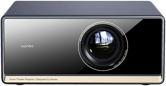 Wanbo X5 Pro Google TV Smart Projector, 4K HDR10, 1920x1080 Resolution, 1100 ANSI Lumen, Wi-Fi Bluetooth HDMI USB Connection, Auto Focus and Keystone, Ceiling Mount, Home Theater and Business