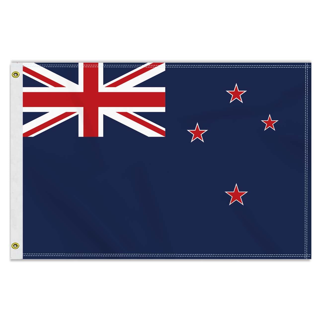 2×3 FT New Zealand Flag, Medium 60×90 CM 150D New Zealand Outdoor Banner,Decor Garden With Brass Gromment
