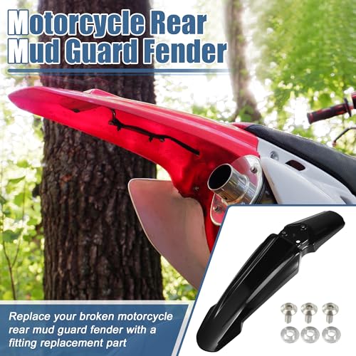 Image of ACROPIX Motorcycle Rear Tail Mud Guard Fender Dirt Bike Pit Mudguard Modified Mud Flap Protector Black Fit for Surron S for Surron x - Pack of 1