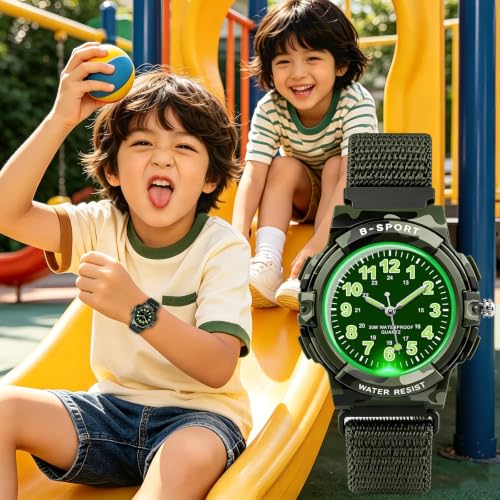 Image of Juboos Kids Watch Analog for Boys Girls Teens Waterproof Sport Wristwatch