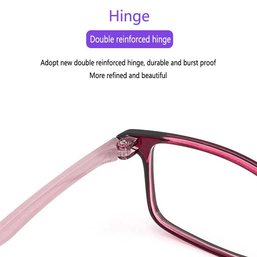 WZX Gafas de Lectura con Bloqueo de luz Azul para Mujer, Gafas de Lectura para Ordenador antirreflejo Ultravioleta con protección contra luz Azul, Gafas con Filtro de luz Azul
