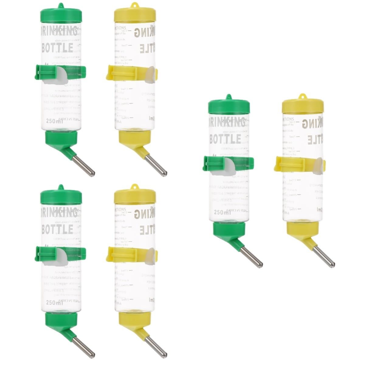 POPETPOP 6piezas Bebedero Automático para Roedores Botella De Agua para Conejos y Chinchillas Antigoteo y De Usar Accesorios para