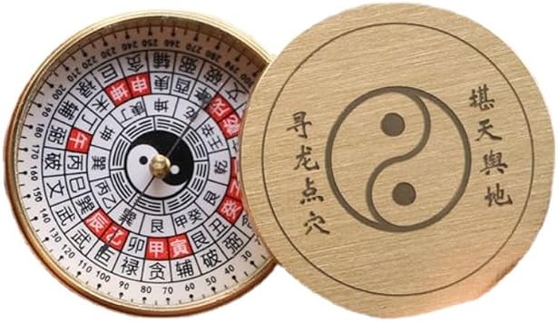 Feng Shui Compass,1pc 4.5cm Compass Feng Shui Masters High Precision Compass Eight Trigrams Copper Compass