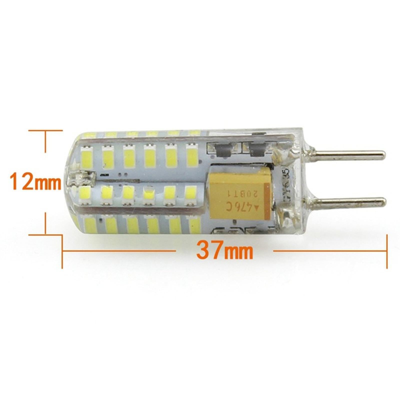 Ampoule LED 3W GY6.35 AC/DC 12-24V 3W équivalent ampoule halogène 30W G6.35/GY6.35 ampoule type JC à deux broches blanc chaud 10PC blanc froid