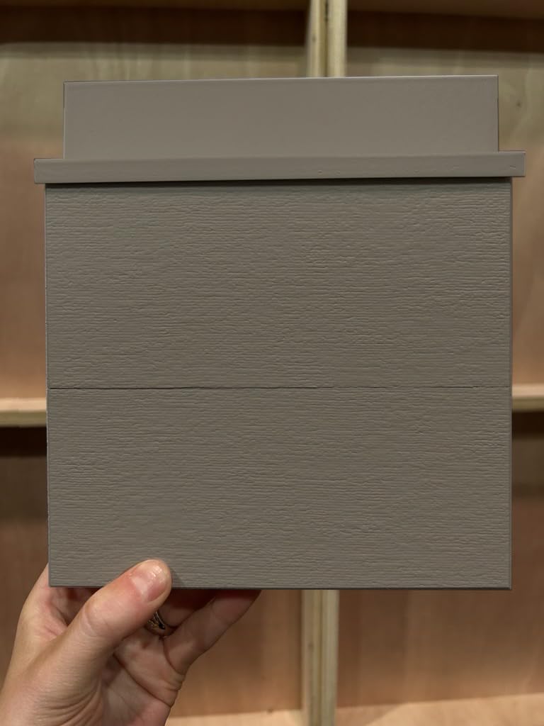 LP SmartSide ExpertFinish Mini Split, Brushed Smooth Texture, Engineered Wood Mounting Block for Exterior Fixtures, 7.25" x 6.75", 10Pk (Tundra Gray)
