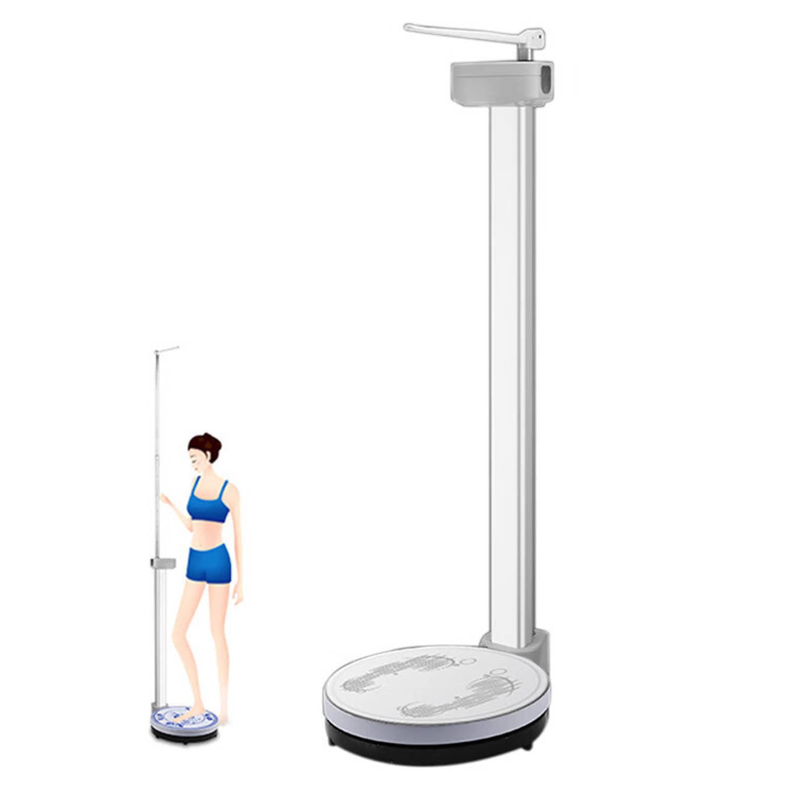 JKJZSALJ Electronic Scales,Height And Weight Scale,Eye Level Digital Scale,Weight: 3-200Kg,Height: 83-210Cm,Easy To Read Led,Voice Broadcast,A