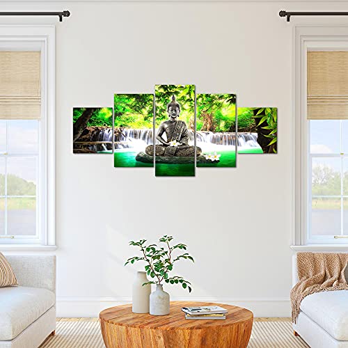 Runa Art - Quadri Budda Cascata 200 x 100 cm 5