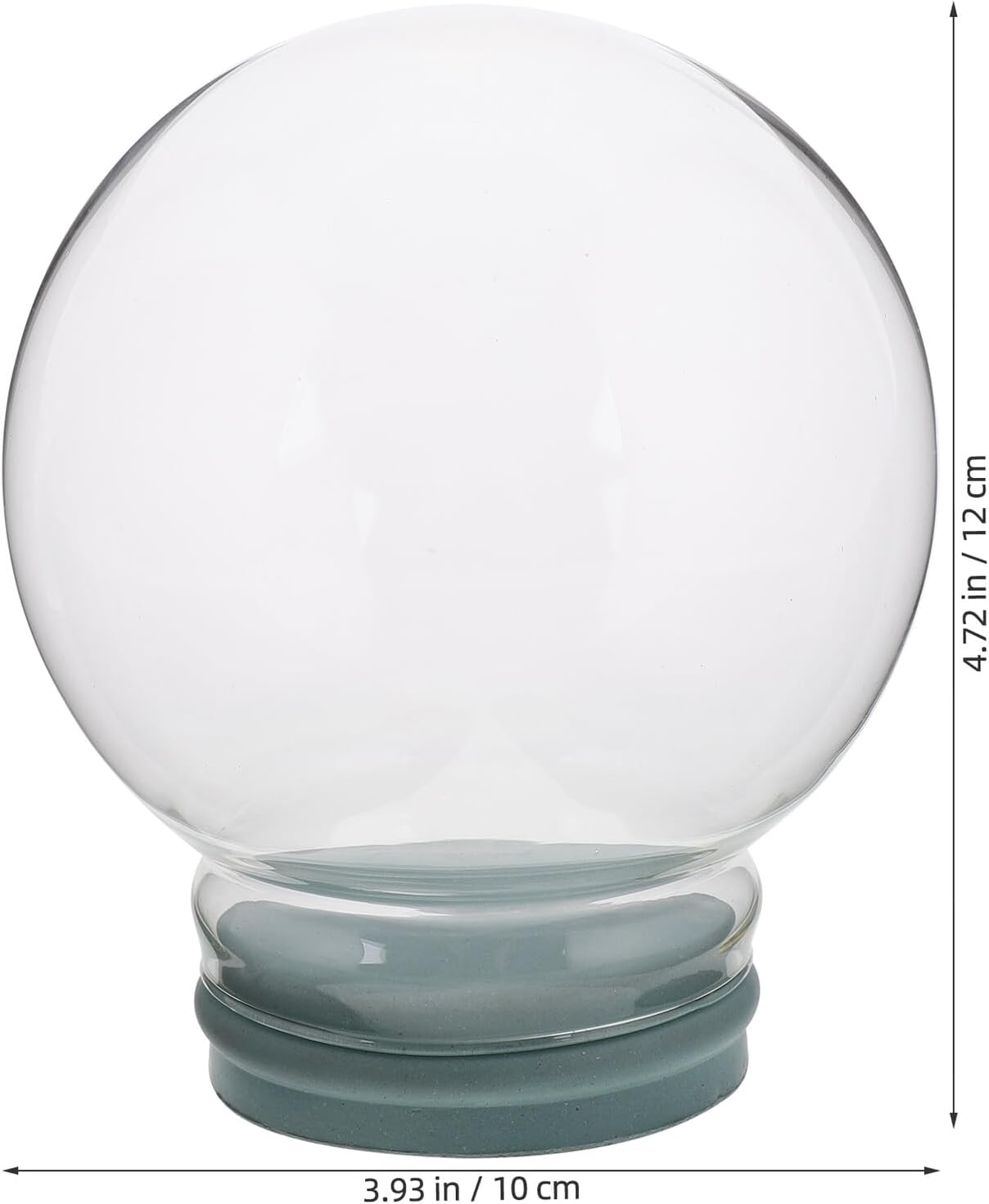DIY Glass Snow Globe Kit for Home Decor Sturdy Empty Globe for Adults and Repair