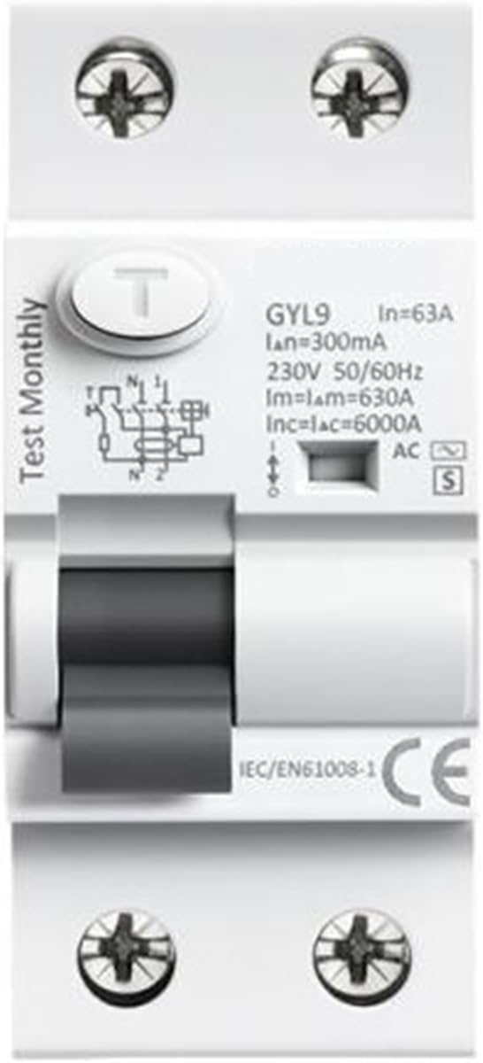GYL9 Motor Leakage Protector Switch Double Sink 63A 25A Circuit Breaker 2P(100A,100mA)