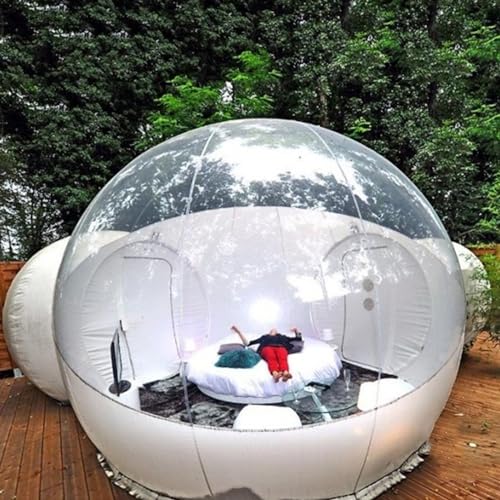 Aufblasbares Bubble Dome Zelt, Tragbarer transparenter Outdoor-Unterstand mit Luftgebläse, ideal für Camping, Hinterhof-Abenteuer und Familienfeiern Sport & Freizeit