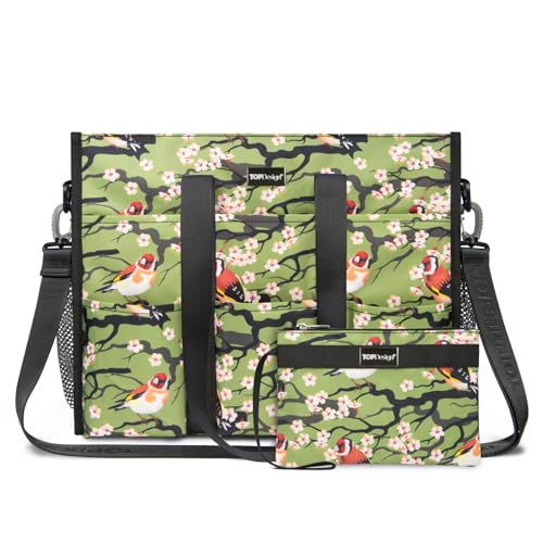 Image of TOPDesign Utility Water Resistant Tote Bag with 22 Pockets, Zipper Closure