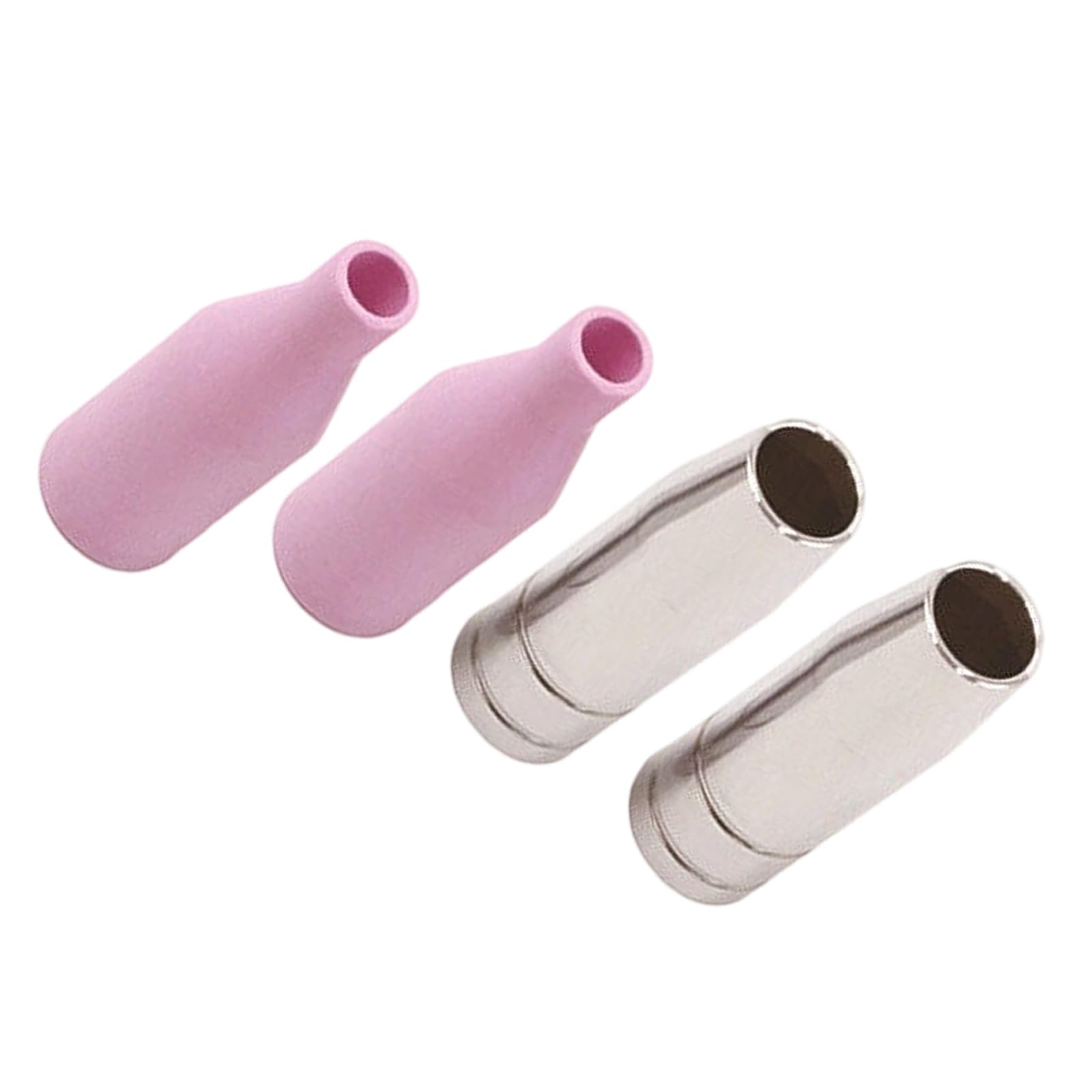 Piceioep Welding Tool Torch Tip Nozzle 2 Ceramic And 2 Metal Tip Welding Tips Nozzle Protective Cover For Multiple Tasks Tool Torch
