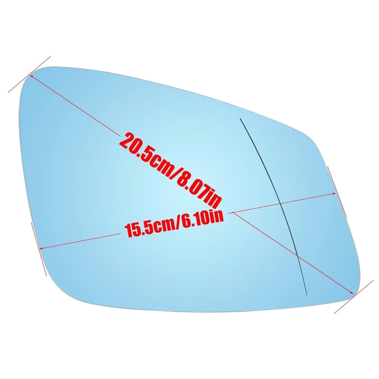 Espejo Retrovisor De Coche Para Serie 4 5 F32 F33 F36 I3 I01 X1 F48 F07 F10 F11 Lente De Cristal Reflectante Para Espejos Retrovisores Cristal de retrovisor lateral(Izquierda y derecha)