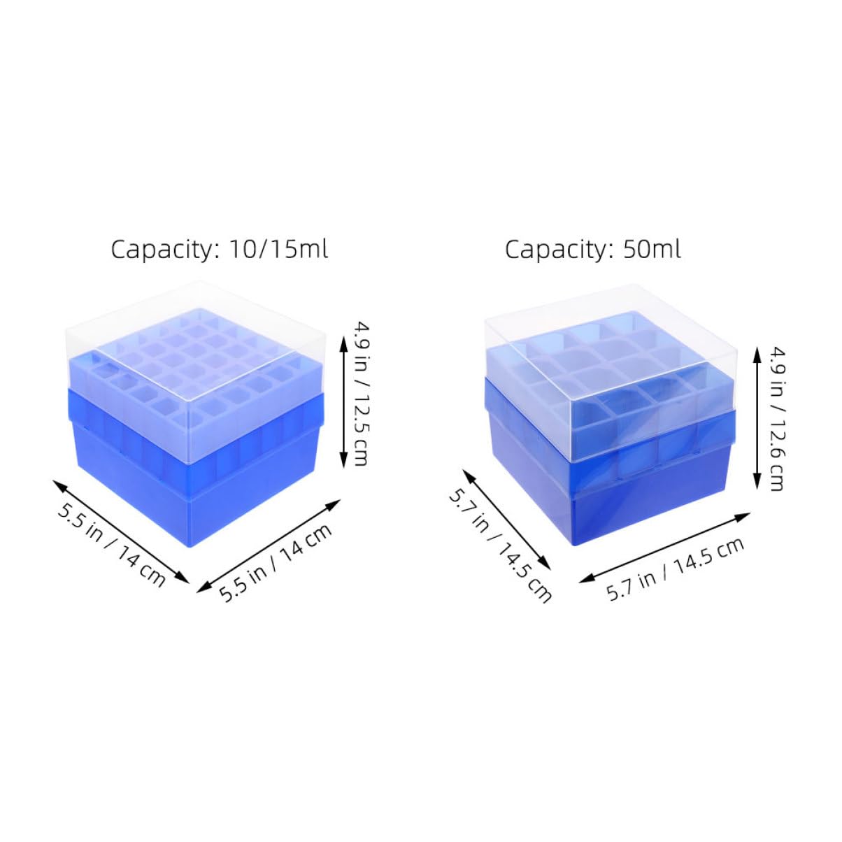 CIYODO Low Temperature Freezer Cassette for Test Tube Tube Rack Holder Plastic Storage Box