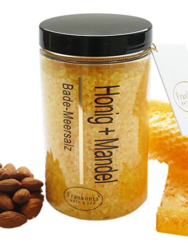 Frankonia BATH & SPA Honig Mandel Badesalz Meersalz Totes Meer Badezusatz, 450g Cover