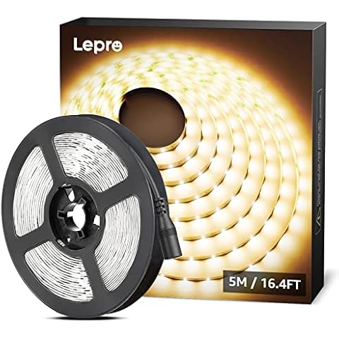 Lepro Tira LED 5 Metros Blanco Cálido 3000K Cover