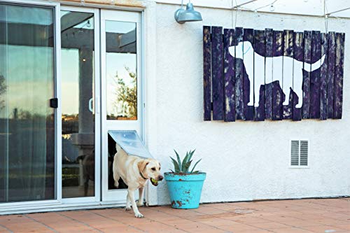 Endura Flap Pet Door Thermo Panel 3E - Xl Flap (12" X 23"), Height Range (77.25" - 80.25") White Aluminum Frame #TOP4