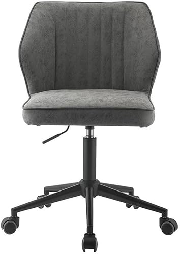 Miniatura 5 de Acme Pakuna Silla de oficina sin brazos de piel sintética en gris vintage y negro