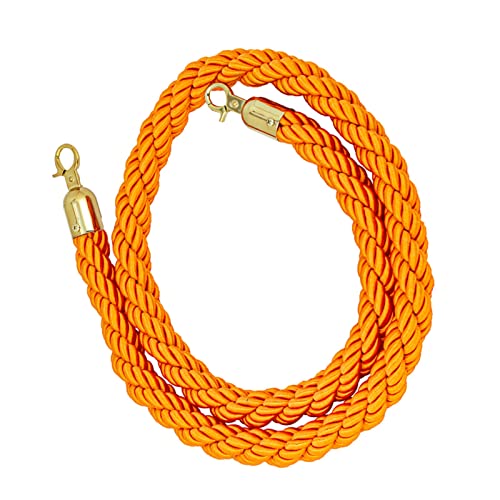 Corde de guidage orange tressée anti-panique 400cm pour gérer la foule avec élégance