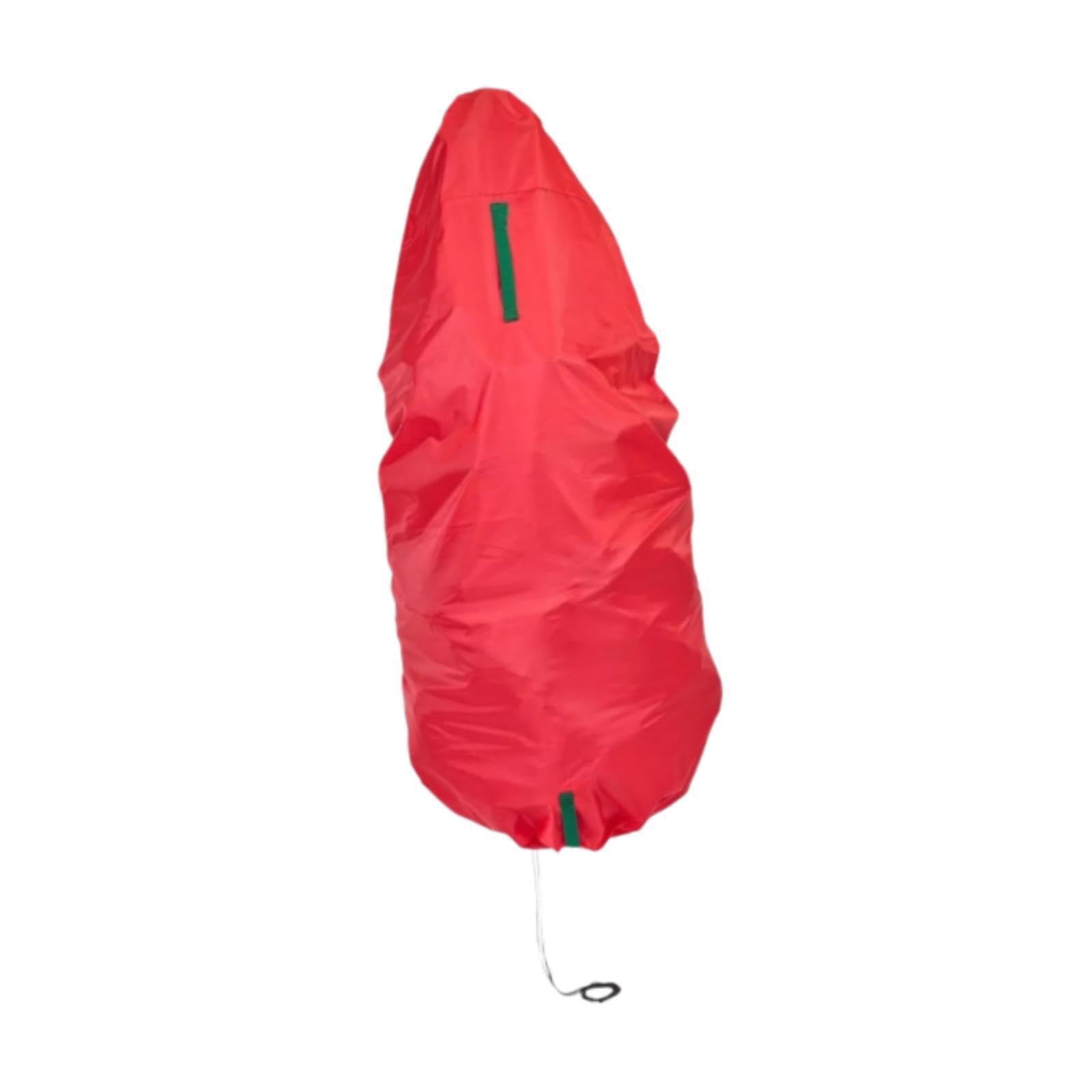 Alberi di Natale Borsa portaoggetti comoda Copertura antipolvere Borsa leggera Verticale Protegge le decorazioni natalizie portaoggetti per alberi di Natale Copertura per, Rosso, 9 piedi