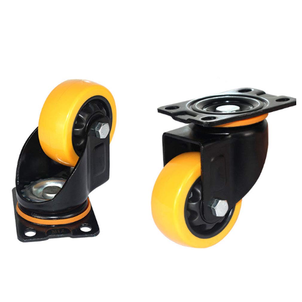 Ruote girevoli da 3''/4''/5'', Ruote girevoli con Freni, Ruote in Poliuretano, Ruote industriali per Piccoli carrelli e mobili Pesanti