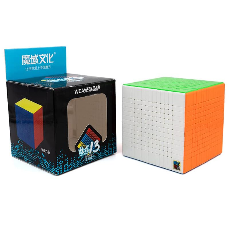 Image of HAWKISTER Moyu Mfjs Meilong 13X13 Cube Stickerless High Speed Cube (13X13X13 Mofang Jiaoshi Cubing), 100Mm Size, For Kid