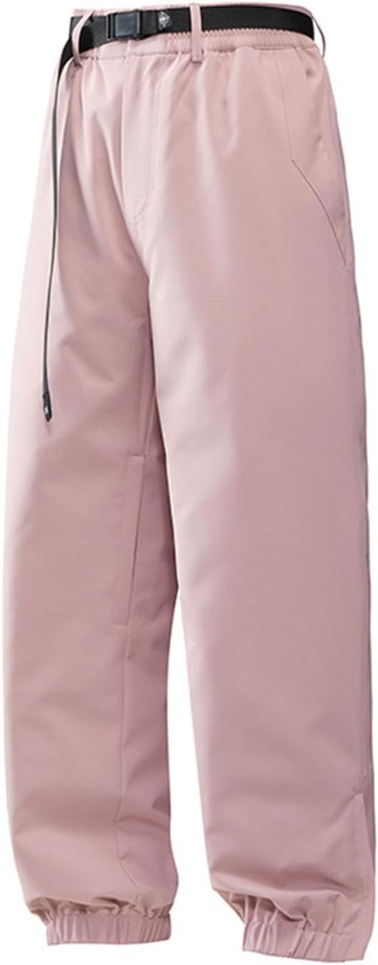 Men's Skiing Snow Pants Waterproof Winter Insulated Hiking Pant for Outdoor Work Cargo Pants Comfy Casual Trousers