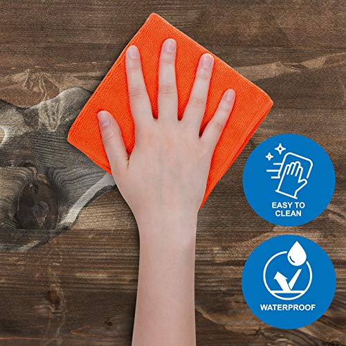 Sorfey Heavy Duty, Waterproof, Clear, Elasticized, Vinyl Tablecloth Cover. Protect Your Tables. Great For Indoor And Outdoors Stretched To Fit 42 Inch Round Table #TOP3