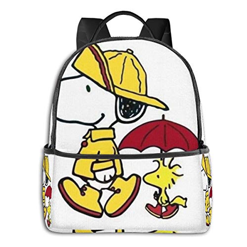 Snoopy: Mochila para estudiantes  unisex  diseño de dibujos animados  14 5 30 12 7 cm