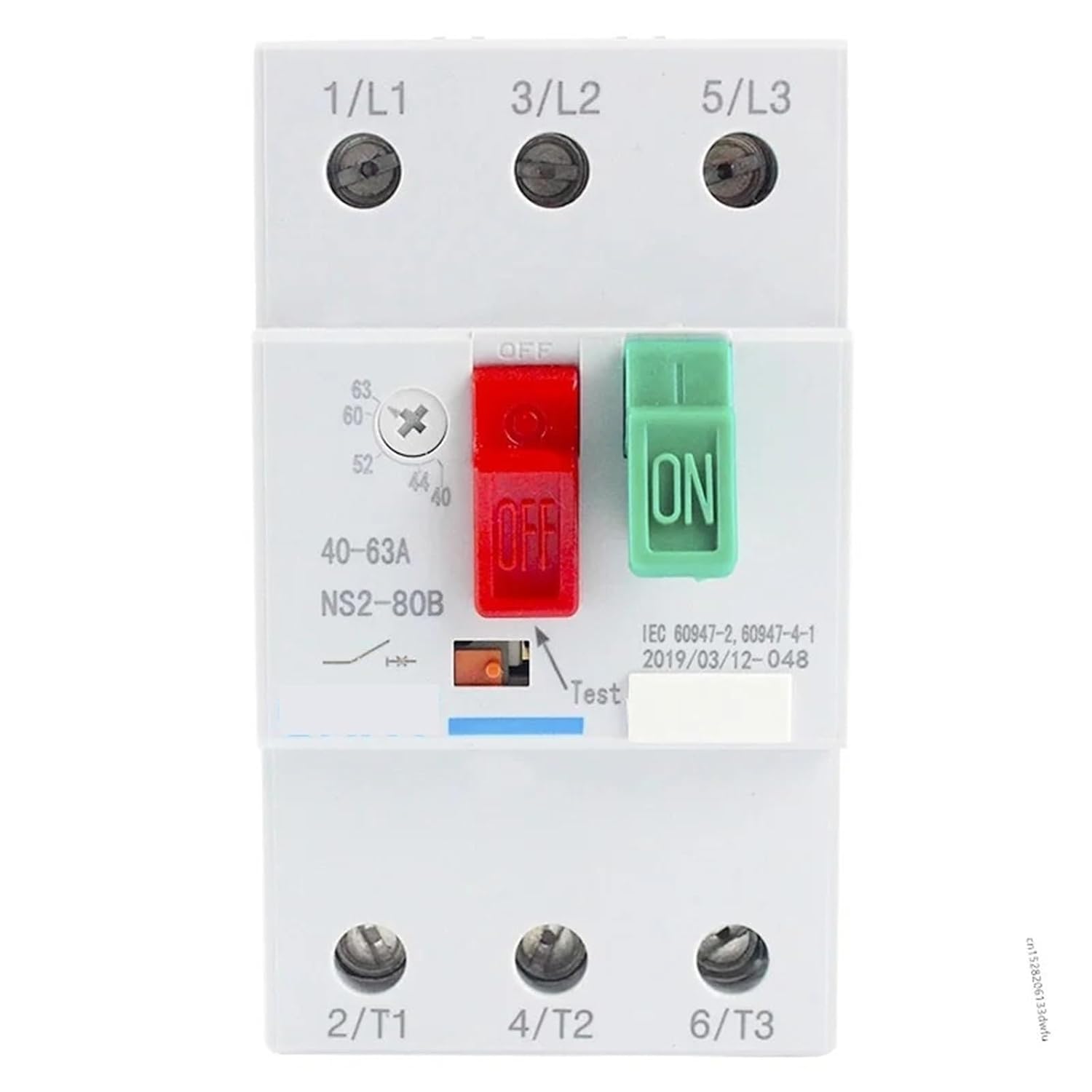 NS2-80B NS2 Engine Protector Device Circuit Breaker Motor Starter Three-Phase 40A 50A 60A 63A 80A Overload Protection(NS2 25-40A)